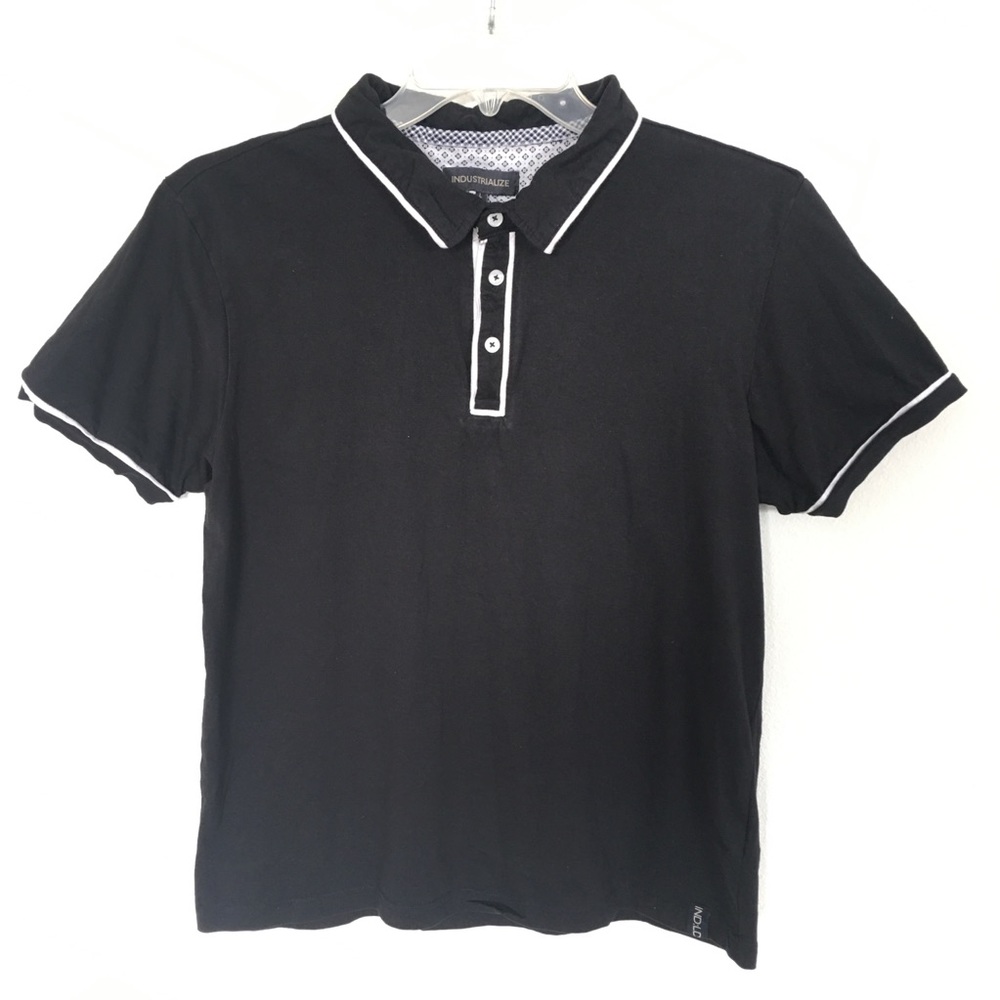 Industrialize Black Polo Shirt | Men’s Large